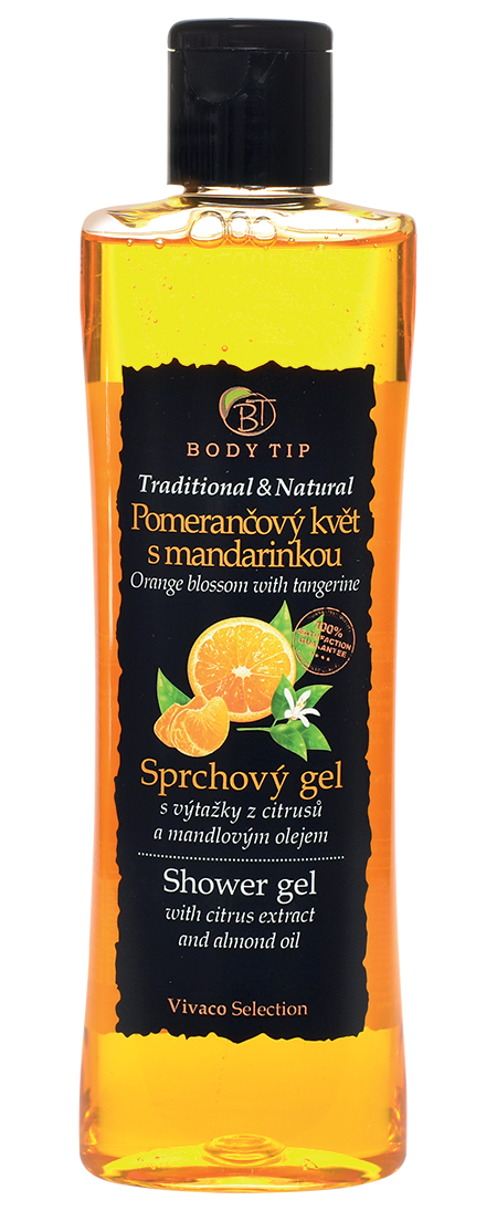 Sprchový gel Pomerančový květ s mandarinkou BODY TIP
200 ml