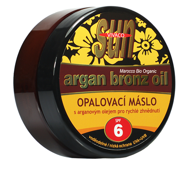 Opalovací máslo s BIO arganovým olejem SPF 6 SUN VITAL 200 ml
