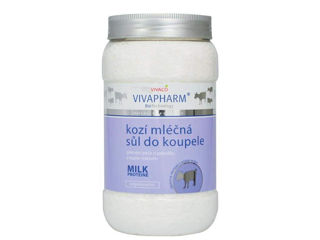 Sůl do koupele s kozím mlékem VIVAPHARM 1200 g (95214)