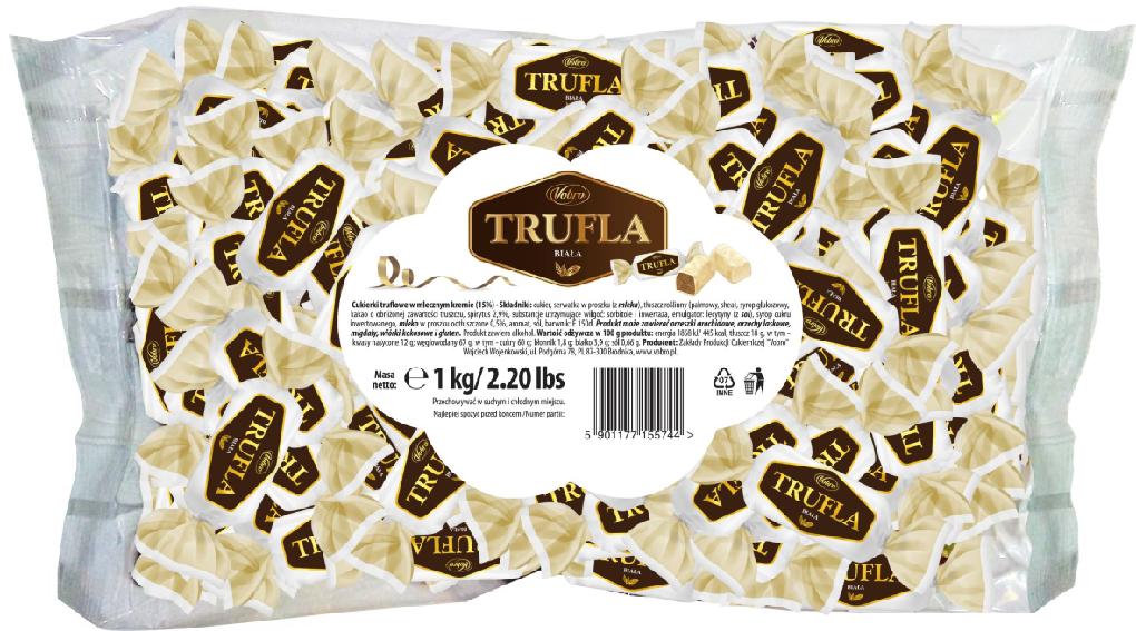 Vobro kakaové TRUFLE s alkoholem v mléčném krému 1kg