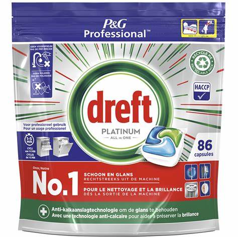 Dreft Platinum Kapsle do myčky 86 ks
