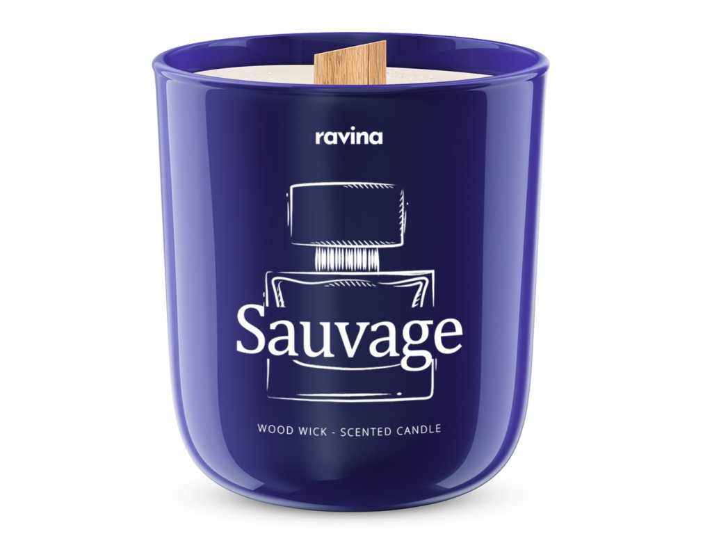 Ravina vonná sójová svíčka Sauvage 175g