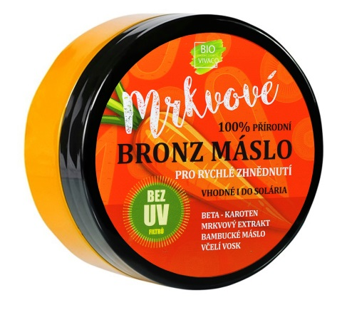 100% Přírodní opalovací máslo s mrkvovým extraktem SPF 0 150 ml (190001)