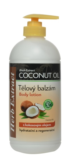 Tělový balzám s kokosovým olejem HERB EXTRACT 500 ml