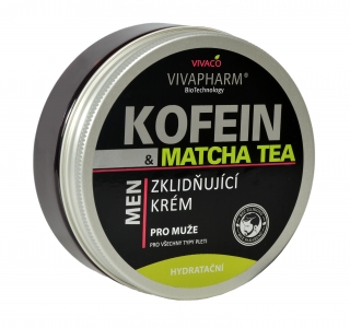 Zklidňující krém pro muže Kofein a Matcha Tea VIVAPHARM  200 ml (95502)