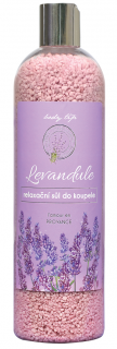 Sůl do koupele s levandulovým olejem BT Premium 500 g (91154)
