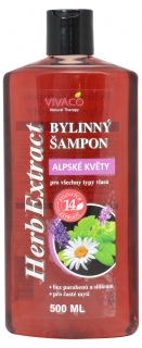 Bylinný šampon na vlasy Alpské květy HERB EXTRACT 500 ml (73001)