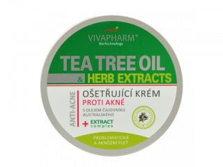 Ošetřující krém s Tea Tree Oil VIVAPHARM
  200 ml