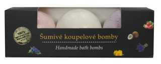 Koupelová bomba Hrozno, Kokos, Jahoda BODY TIP 3 x 45 g