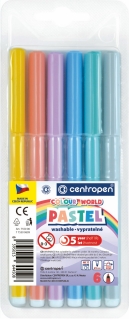 Pastelové popisovače vypratelné 6 barev (991067)