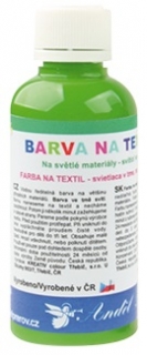 Barvy na textil 50g 8. SVĚTLE ZELENÁ (6101-08)