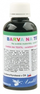 Barvy na textil 50g 12. ČERNÁ (6101-12)