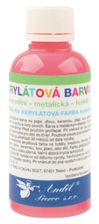 Barvy na textil, na světlé materiály, svítící ve tmě 50g-3. NEON ČERVENÁ (6104-03)