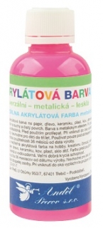 Barvy na textil, na světlé materiály, svítící ve tmě 50g-4. NEON RŮŽOVÁ