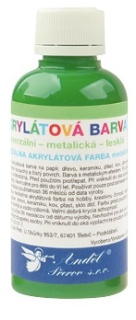 Univerzální akrylátové barvy matné 50g 9. TMAVĚ ZELENÁ (6115-09)