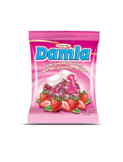 Damla měkké bonbóny plněné Jahoda 90 g 