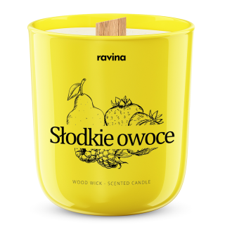 Ravina vonná sójová svíčka Sladké ovoce 175g