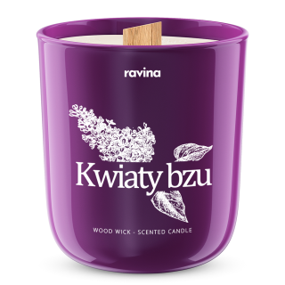Ravina vonná sójová svíčka Bezový květ 175g