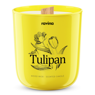 Ravina vonná sójová svíčka Tulipán 175g