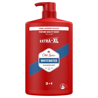 Old Spice pánský sprchový gel a šampon 3v1 Whitewater s pumpou 1 l  