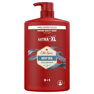 Old Spice pánský sprchový gel a šampon 3v1 Deep Sea s pumpou 1 l 