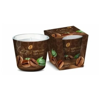 Bartek Candles vonna svíčka ve skle Coffee Roasted Espresso Black Classic 115 g