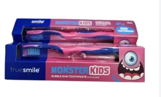 Truesmile dětská zubní pasta Bubble Gum 75 ml + kartáček
