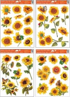 Fólie na okna slunečnice 38x30cm (888)