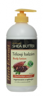 Tělový balzám s kakaovým a bambuckým máslem HERB EXTRACT  500 ml