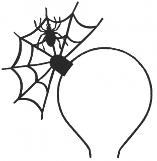 Čelenka Halloween pavučina (6232)