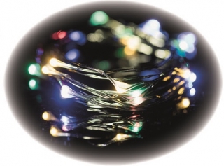 Osvětlení nano zelené 15 m - 150 LED multicolor + 5m přívodní kabel + časovač