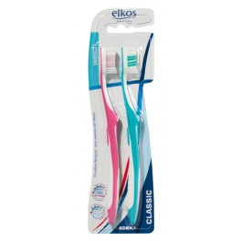 Elkos Dental zubní kartáček Classic měkký 2 ks